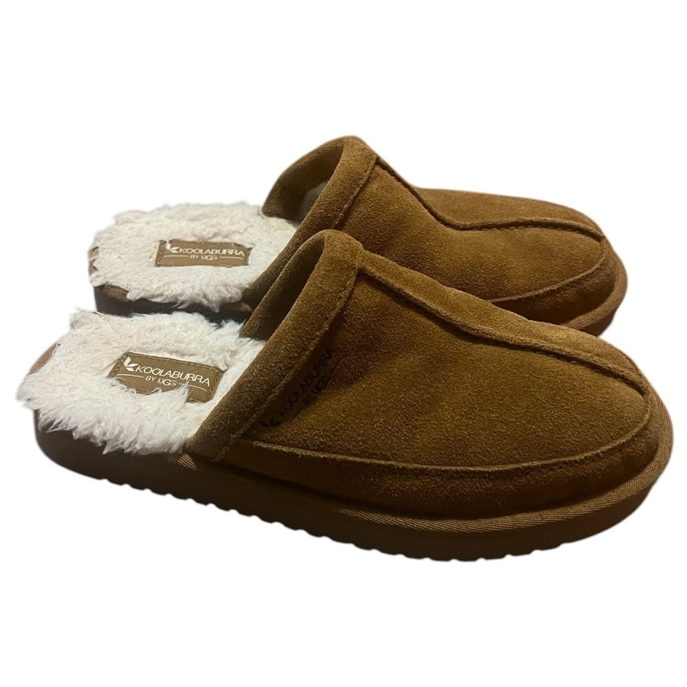 Koolaburra by Ugg men’s Bordon leather indoor outdoor slipper